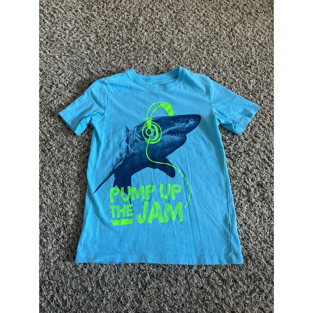 Oshkosh Boys Blue "Pump up the Jam" Short Sleeve Tee Size 8
